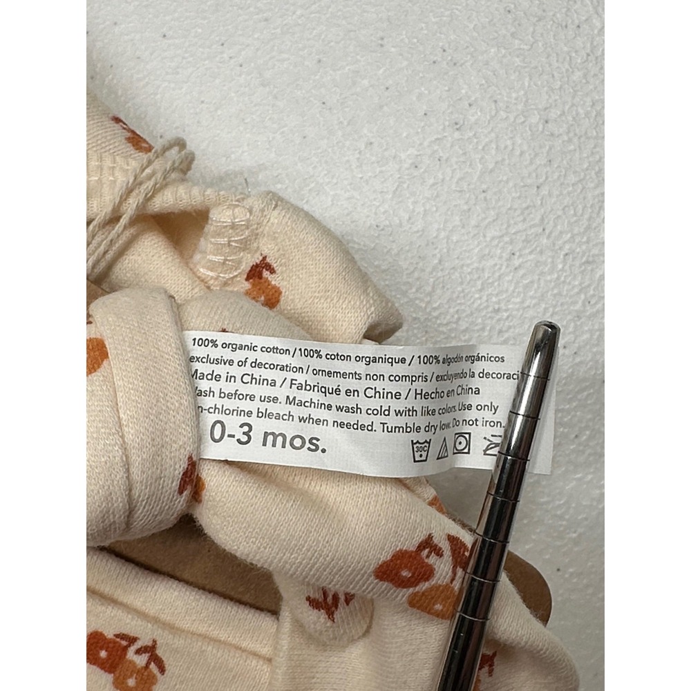 Rabbit + Bear 2 Piece Set Baby Girl 0-3M Organic Floral Quilted Zip Headband NWT - Picture 7 of 10